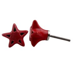 Red Star Ceramic Knob